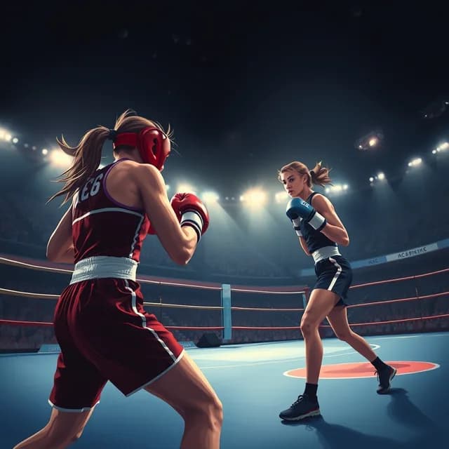 Cartes de Boxe anglaise féminine à collectionner